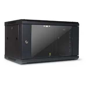 Настенный сетевой шкаф Triton Inter-Tech SMA-6406 6U, 600×450×368 мм, грузоподъёмность 30 кг, чёрный