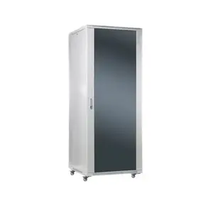 Шкаф сетевой DIGITUS 42U 19" напольный глубина 80 см, стеклянные двери, съемные и запираемые боковые панели, нагрузка 800 кг