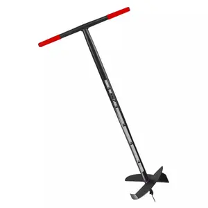 Hand auger Dedra 80C313 — single-piece manual soil drill for planting and post holes