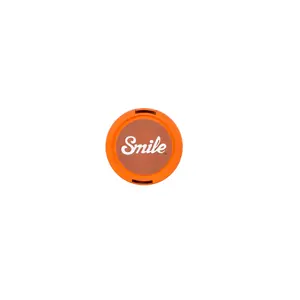Lens Cap Smile 70's Home for digital camera, PVC/rubber, Ø 5.2 cm, orange