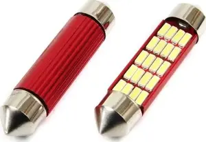 LED Festoon Bulb SV8.5 Canbus 41mm 20 SMD 12V/24V white — No name