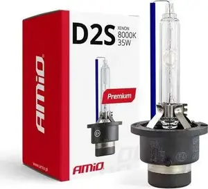 Halogen xenon bulb Amio D2S 8000K — automotive HID headlight lamp