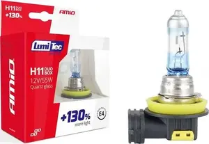 Halogen bulb set Amio H11 12V 55W LumiTec LIMITED +130% DUO BOX (pair)