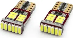 LED bulb Amio T10e (W5W) CANBUS 18 SMD 4014 White 12V