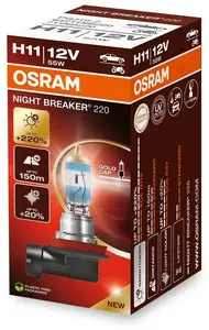 Halogen headlight bulb Osram Night Breaker 220 H11 (64211NB220)