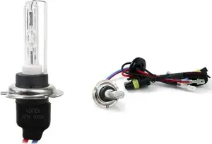 Halogen/xenon replacement bulb Amio H7M 6000K — single lamp, xenon-style light