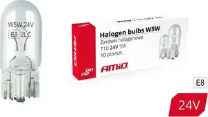 Halogen bulb W5W T10 5W W2.1x9.5d 24V 10pcs — Amio