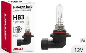 Halogen headlight bulb Amio HB3 (9005) 12V 65W