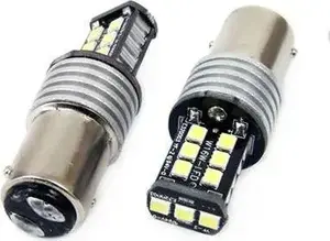 Amio LED CANBUS 15SMD 2835 7.5W 1157 (P21/5W) White 12V/24V automotive bulb