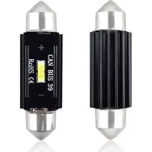Amio LED CANBUS 1 SMD UltraBright 1860 Festoon 39mm белая 12V/24V лампа