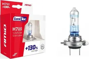 Halogen Bulb Set Amio H7 12V 55W LumiTec LIMITED +130% DUO BOX