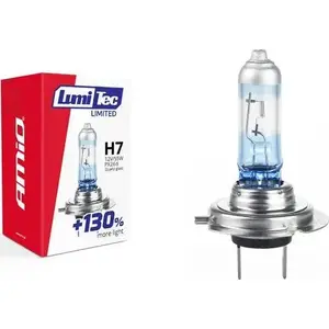 Halogen bulb H7 12V 55W Amio LumiTec LIMITED +130% – automotive headlight lamp