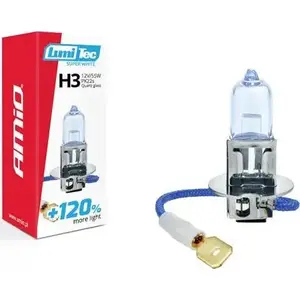 Halogen bulb H3 12V 55W Amio LumiTec SuperWhite +120%