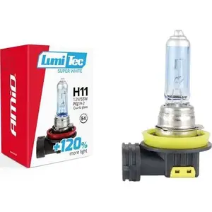 Halogen Bulb H11 12V 55W Amio LumiTec SuperWhite +120%