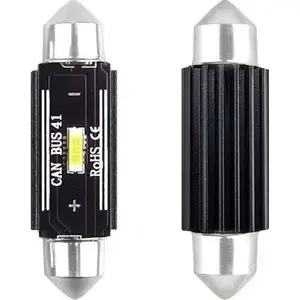 Amio LED CANBUS 1 SMD UltraBright 1860 панельная лампа Festoon 41 мм белая 12V/24V