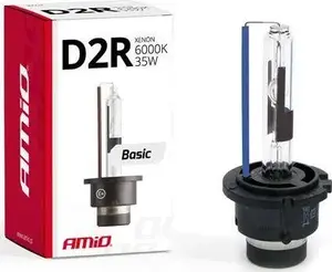 Xenon headlight bulb Amio D2R 6000K — automotive HID replacement bulb