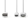USB cable Nedis CCGP39400WT10 USB A–Micro-USB B 1 m Photo 2
