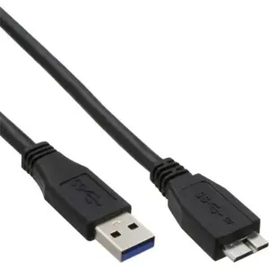 USB-A to microUSB Cable 2 m, No name, model US3-AMD-0200.B, Black