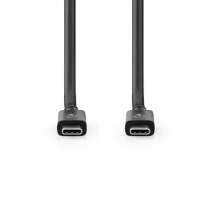 Кабель USB-C — USB-C Nedis CCGP66020BK20, USB4 Gen 3x2, 2 м, чёрный