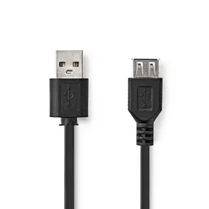 USB cable Nedis CCGL60010BK10 — USB A to USB A, USB 2.0, 1 m, black