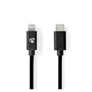 Lightning to USB‑C cable Nedis CCGP39650BK20 — 2 m, USB 2.0, 3.6 mm, Black