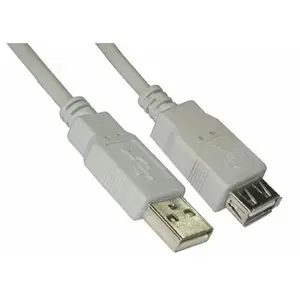 USB-A to USB-A cable ICIDU 2 m — white, data and power transfer