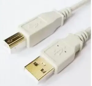 USB A to USB B cable ICIDU 1.8 m, white — USB Male to USB Male