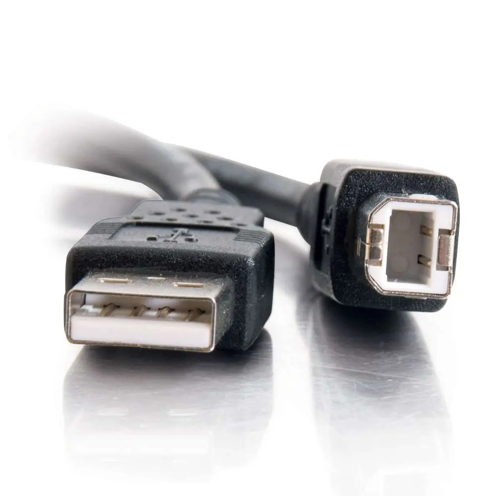 C2G USB 2.0 A/B kabelis 1.01m melns Photo 2