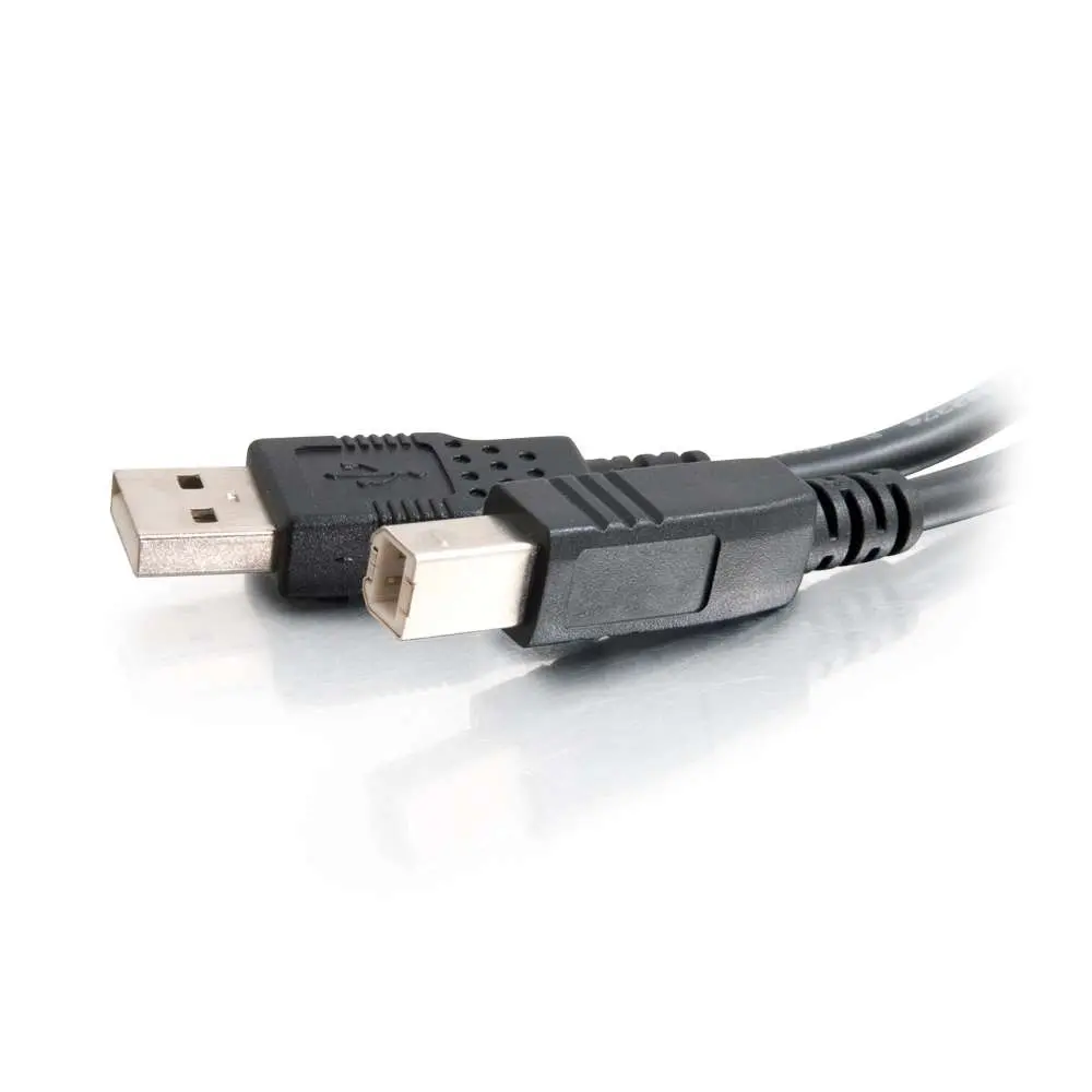 C2G USB 2.0 A/B kabelis 1.01m melns Photo 3