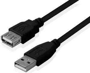 USB extension cable ICIDU Brackton USB Male to USB Female 2.0 m Black