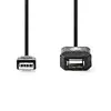 USB cable Nedis CCGL60EXTBK50 — USB A to USB A Photo 2