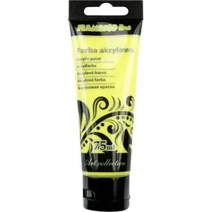 Akrila krāsa Titanum 75 ml — 003 Citrons (ūdens bāzes mākslinieku krāsa)