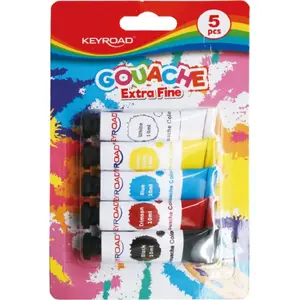 Temperu krāsu komplekts Keyroad Farby 5 krāsas, 5 x 10 ml