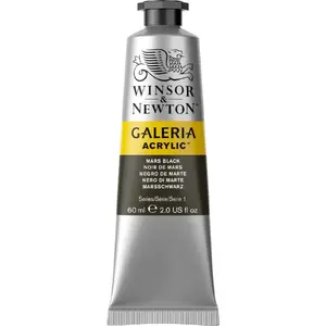 Akrila krāsa tūbiņā Winsor & Newton PBk11 Mars Black 60 ml