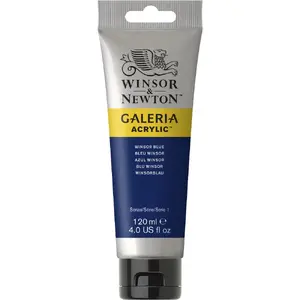 Акриловая краска тюбик Winsor & Newton Galeria 120 мл — Winsor Blue