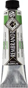 Acrylic colour tube Artequipment Rembrandt Permanent Green Light 618 – artist acrylic paint