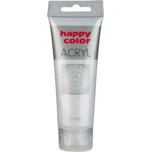 Acrylic paint Happy Color 75 ml — satin silver