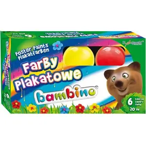 Poster Paints set Bambino – water-based poster paint by Bambino (EAN 5903235001598)
