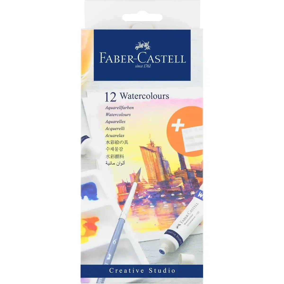 Faber-Castell ūdens krāsas 9 ml, 12 gab. Photo 3
