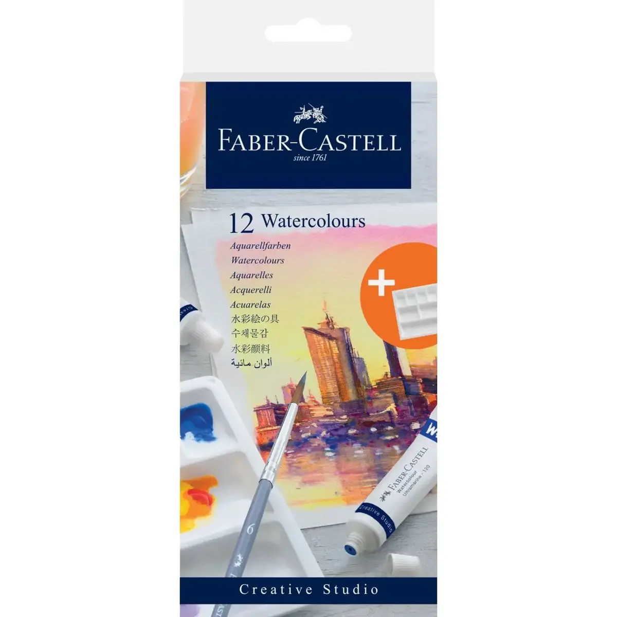 Faber-Castell ūdens krāsas 9 ml, 12 gab. Photo 8