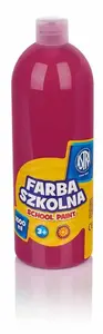 Skolas krāsa Astra 1000 ml, rozā — 1 l mazgājama skolas krāsa