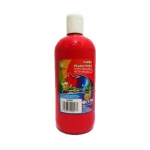 Plakāta krāsa Otocki Rubin 500 ml — ūdens bāzes mākslas krāsa, spilgti sarkana