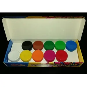 Plakāta krāsas Pastello komplekts — 10 krāsas, tūbas pa 20 ml