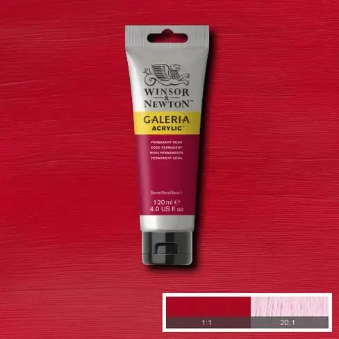 Акрил Winsor & Newton Galeria 120 мл Permanent Rose Photo 2