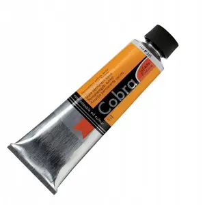 Oil paint tube Cobra Artist Water-Mixable Oil Colour Permanent Yellow Deep 285, water-mixable oil
