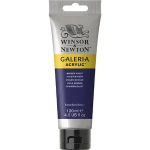 Acrylic paint tube Winsor & Newton Galeria 120 ml — Violet (Winsor Violet)