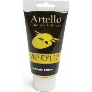 Acrylic paint SMARTMAX Artello 75 ml — yellow mid