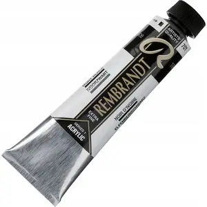 Акриловая краска в тюбике Artequipment Rembrandt Ivory Black 701, художественная акриловая краска