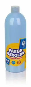 Skolas krāsa Astra 1000 ml zila — 1 l, ūdens bāzes krāsa klases darbam