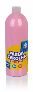 Skolas krāsa Astra 1000 ml gaiši rozā (301217061) — ūdens bāzes skolas krāsa